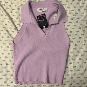 Double Zero Light Purple Collared Shirt